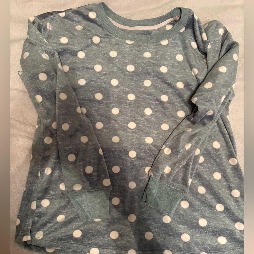Kate Spade Gray and White Polka Dot pjs
